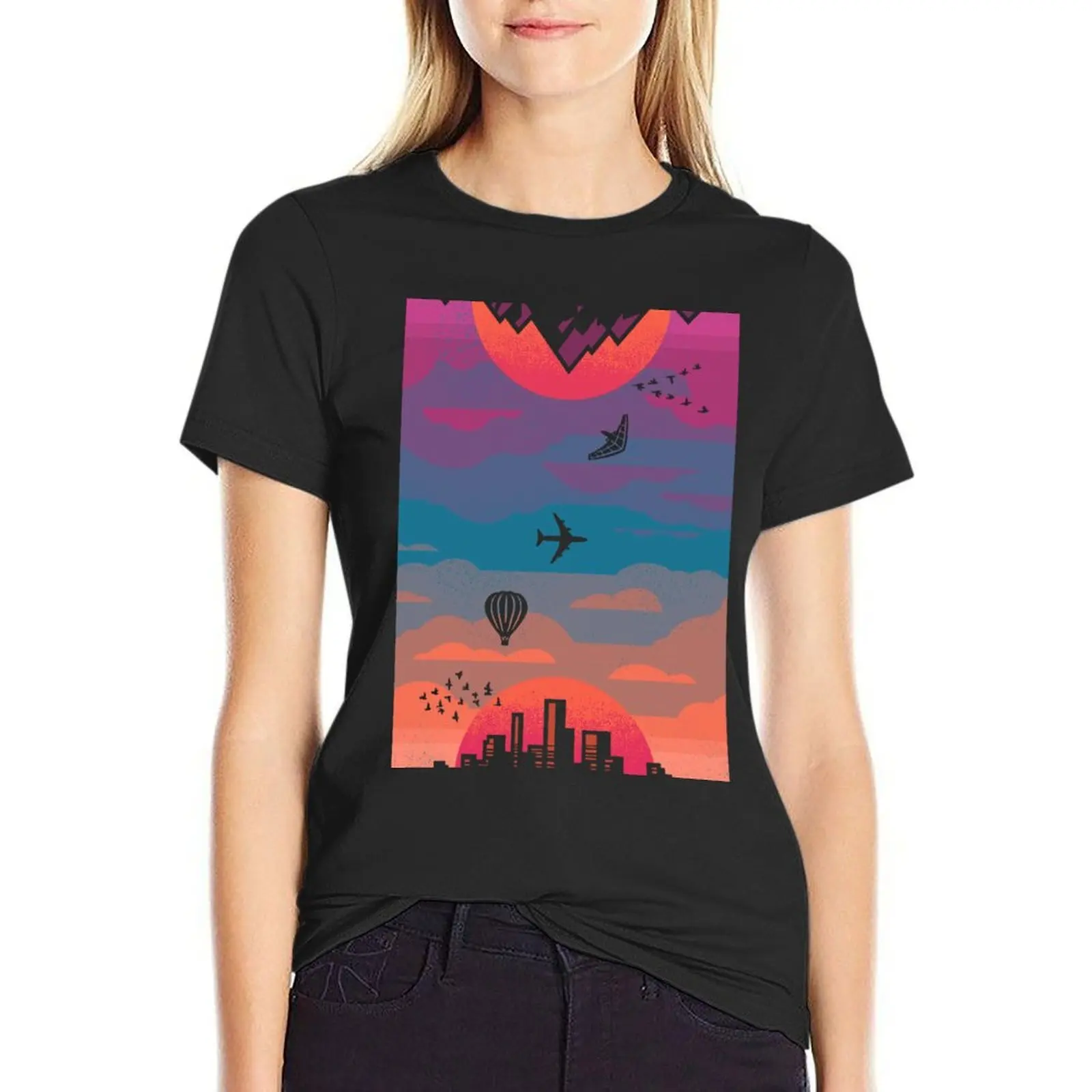 Sunrise to Sunset T-shirt summer tops animal print shirt for girls t-shirts for Women cotton
Sunrise to Sunset T-shirt summer tops animal print shirt for girls t-shirts for Women cotton