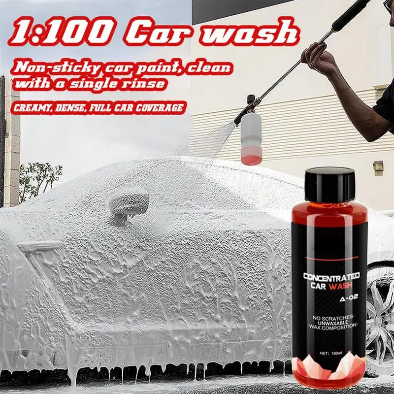 

Car Wash Shampoo 150ml High Concentration Super Foam Car Washing Shampoo Automotive High-foaming Concentrated Wash Wax Car Care