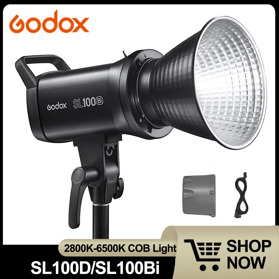 Godox SL100D SL100Bi Video Light for Photography 2800K-6500K Bowens Mount COB Fill Light with Multiple Light Effects
Godox SL100D SL100Bi Video Light for Photography 2800K-6500K Bowens Mount COB Fill Light with Multiple Light Effects