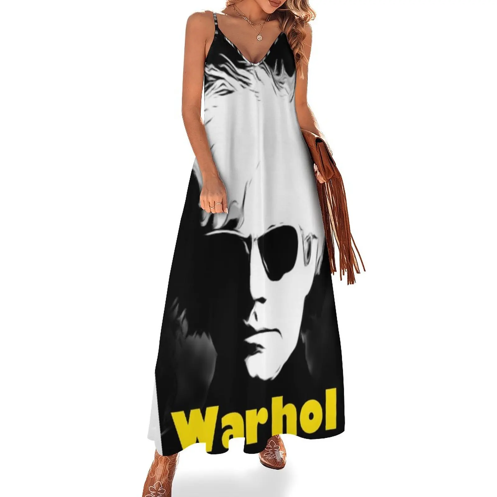 

Andy Warhol Sleeveless Dress Aesthetic clothing luxury woman party dress chic and elegant woman dress summer dress womens 2023