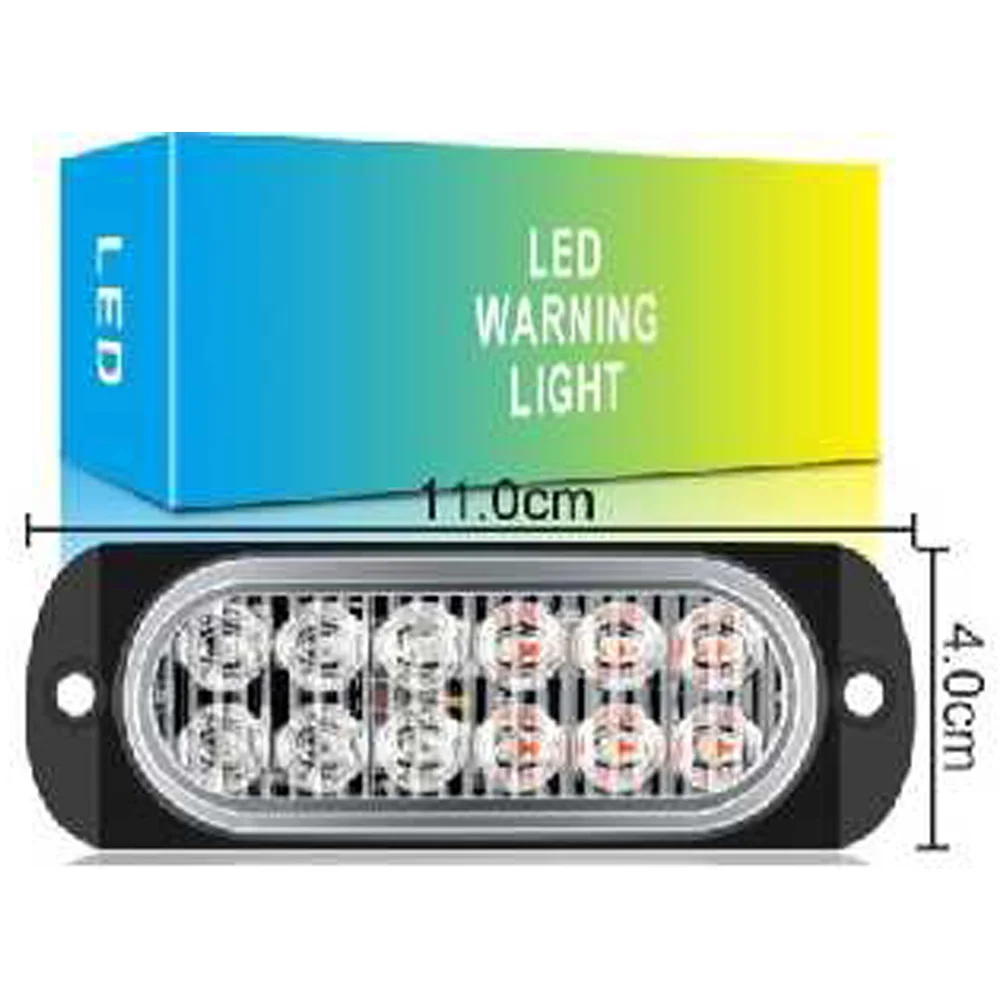 1 Pcs 12LED Side Signal Flashing Light Motorcycle Pickup Truck Flashing Light 12-24V Vehicle Universal Warning Light 2600LM
1 Pcs 12LED Side Signal Flashing Light Motorcycle Pickup Truck Flashing Light 12-24V Vehicle Universal Warning Light 2600LM