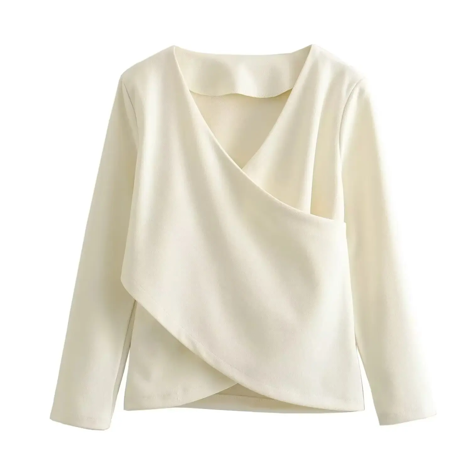 Women 2024 New Fashion Soft texture Slim Cross V-neck Casual Tops Vintage Long Sleeve Female Shirts Chic Tops
Women 2024 New Fashion Soft texture Slim Cross V-neck Casual Tops Vintage Long Sleeve Female Shirts Chic Tops