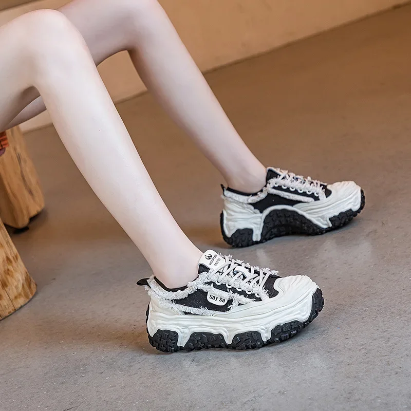 Shell head dissolved old daddy shoes female spring and autumn new ugly Meng canvas shoes fashion casual women's shoes tide
Shell head dissolved old daddy shoes female spring and autumn new ugly Meng canvas shoes fashion casual women's shoes tide