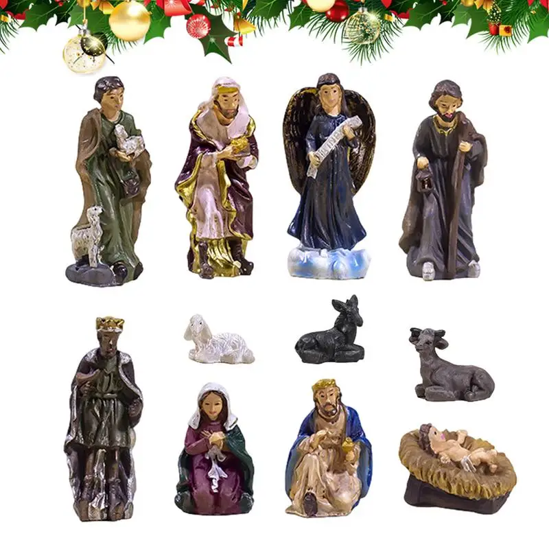 Classical Gospel Jesus Birth Scene Decoration Resin Durable Christmas Nativity Religious Jesus Decor for Desktop Home Decor
Classical Gospel Jesus Birth Scene Decoration Resin Durable Christmas Nativity Religious Jesus Decor for Desktop Home Decor