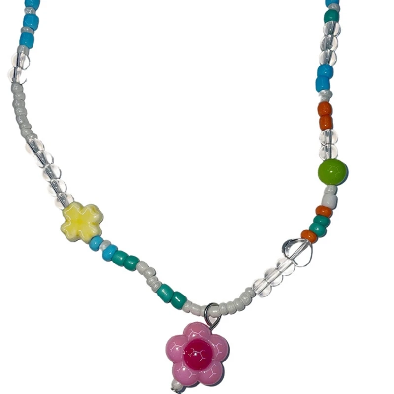 Colorful Crossed Beaded Necklace Bohemian Flower Necklace Handmade Bohemian Seed Bead Necklace Clavicle Necklace
Colorful Crossed Beaded Necklace Bohemian Flower Necklace Handmade Bohemian Seed Bead Necklace Clavicle Necklace