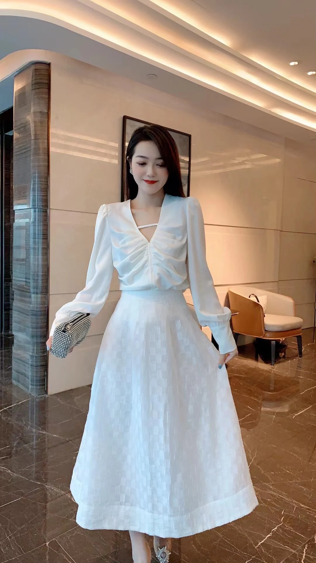 New women's clothing for spring and summer 2023 Woven Jacquard Three-Layer Umbrella-Shaped Skirt 0510
New women's clothing for spring and summer 2023 Woven Jacquard Three-Layer Umbrella-Shaped Skirt 0510