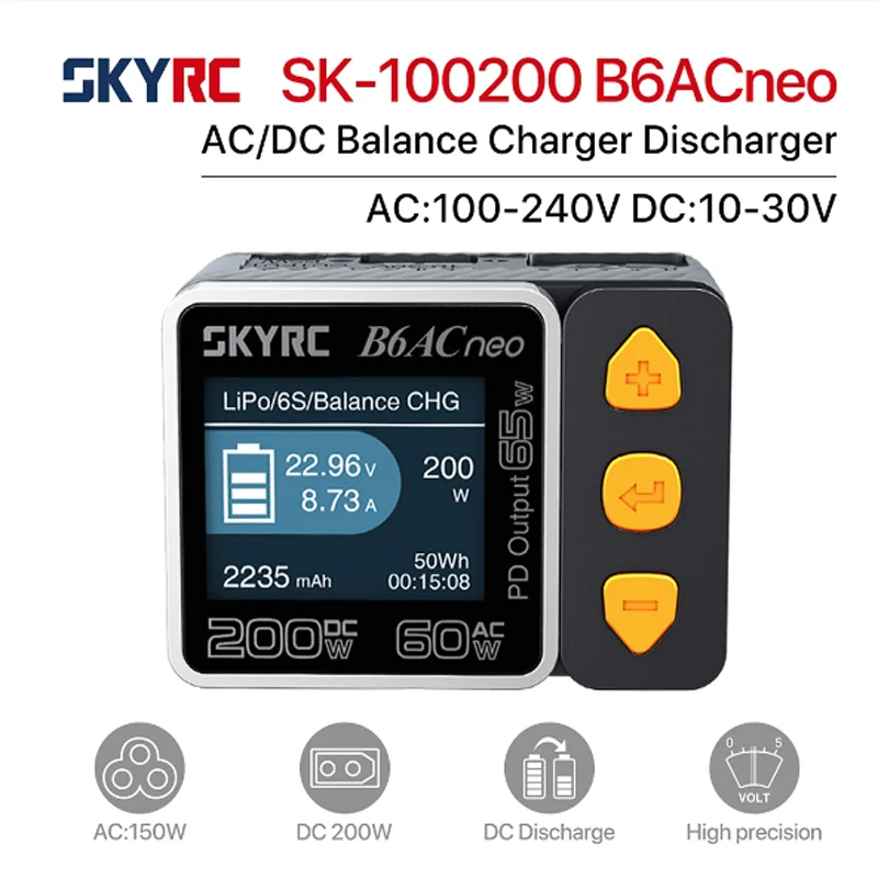 

New SKYRC B6ACneo Smart Charger DC 200W AC 60W Battery Balance Charger B6AC Neo SK-100200