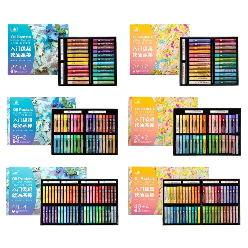 P82F Oil Pastels Set of 24/36/48 Color Soft Oil Pastels for Art Painting, Drawing, Blending, Oil Pastels Art Supplies
P82F Oil Pastels Set of 24/36/48 Color Soft Oil Pastels for Art Painting, Drawing, Blending, Oil Pastels Art Supplies