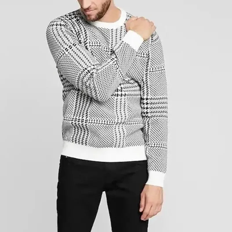 Autumn Winter Men Striped Plaid Little Alligator O-Neck Casual Cotton Long Sleeve Pullover Knitted Sweaters
Autumn Winter Men Striped Plaid Little Alligator O-Neck Casual Cotton Long Sleeve Pullover Knitted Sweaters