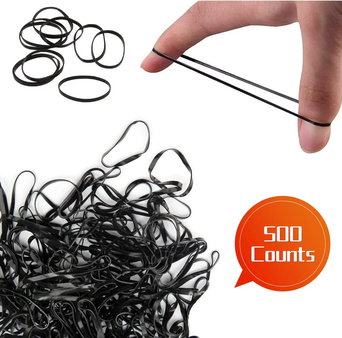 Black Elastic Hair Bands 500pcs Small Hair Rubber Bands Soft Mini Hair Elastics Ties Bands for Women Hair, Kids Hair
Black Elastic Hair Bands 500pcs Small Hair Rubber Bands Soft Mini Hair Elastics Ties Bands for Women Hair, Kids Hair