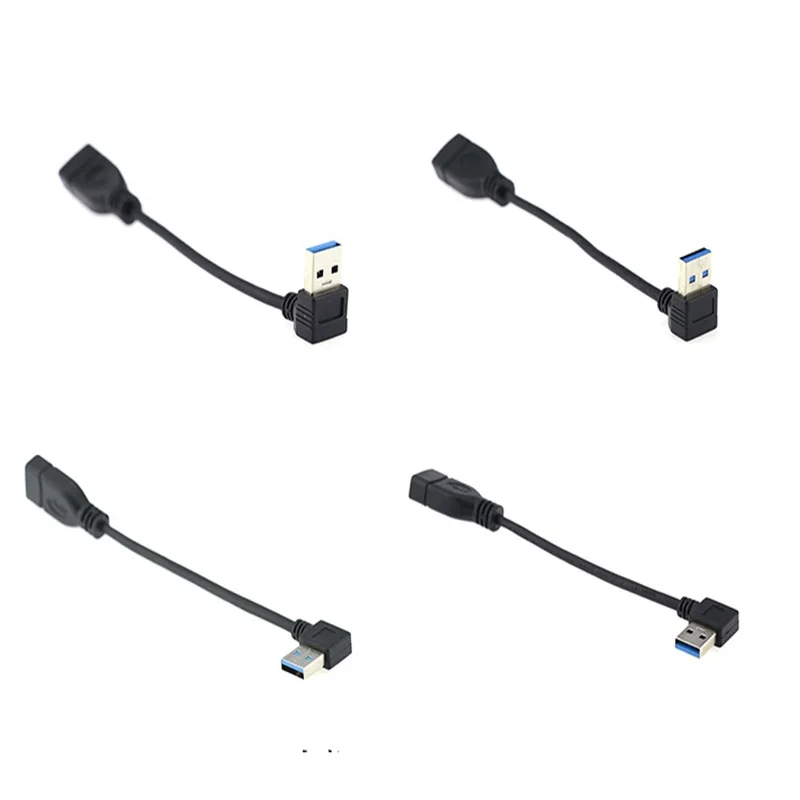 USB 3.0 male to female elbow extension cable adapter upper lower left and right elbows 90 degrees USB3.0 data right angle cable
USB 3.0 male to female elbow extension cable adapter upper lower left and right elbows 90 degrees USB3.0 data right angle cable