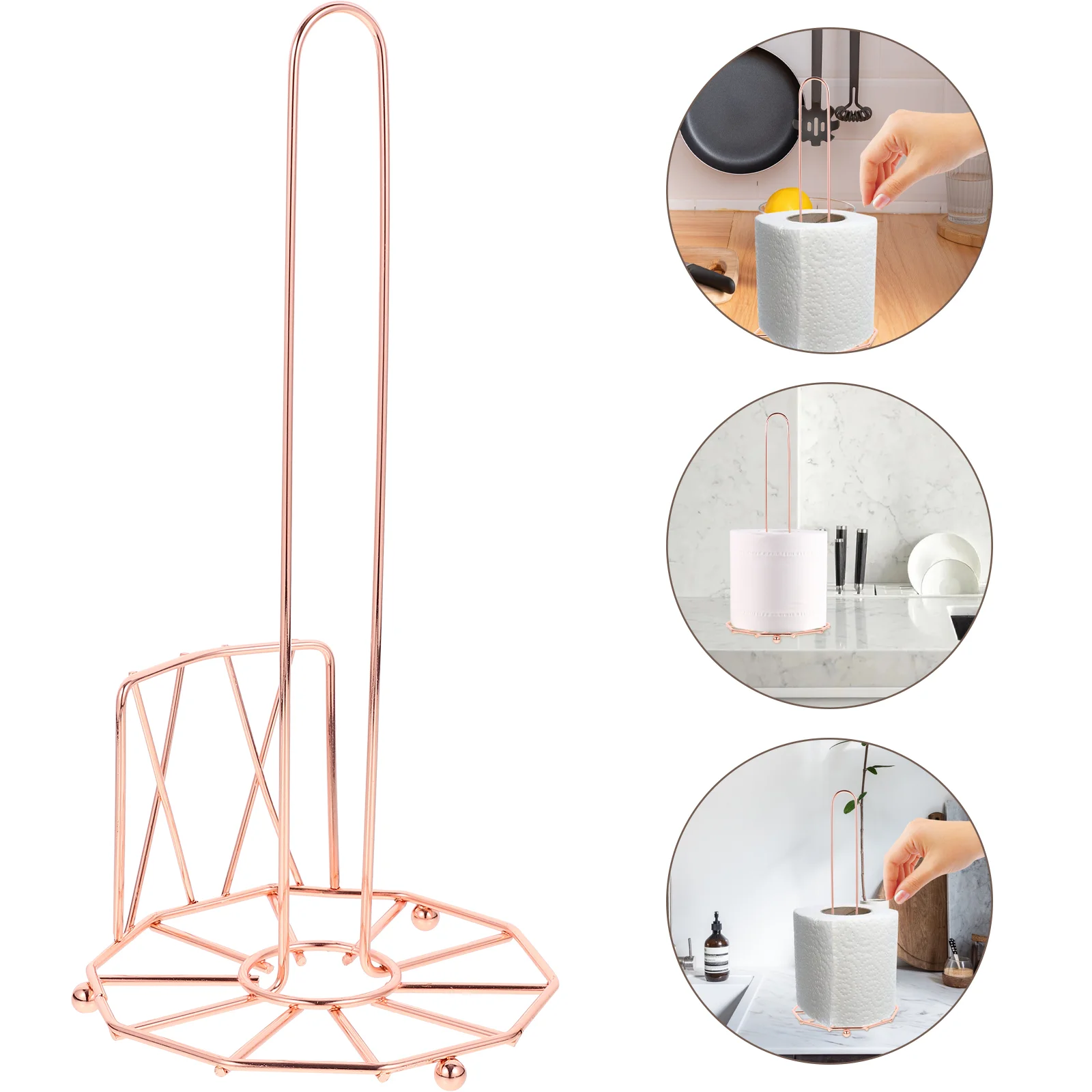 European Style Iron Kitchen Paper Towel Stand Household Metal Paper Roll Countertop Holder (Golden)
European Style Iron Kitchen Paper Towel Stand Household Metal Paper Roll Countertop Holder (Golden)