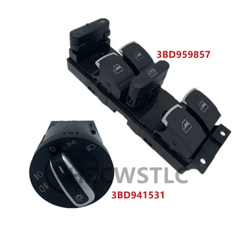 

New 3BD941531 3BD959857 Headlight Window Control Switch For VW 99-04 Passat B5 B5.5 Golf 4 Jetta MK4 GTI BORA BEETLE