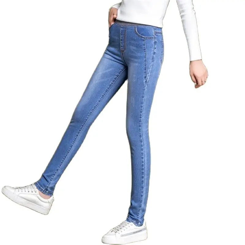 Skinny Pants for Women Female Cloth-fitting Pantalons Stretch Pantalon Slim Pencil Jeans Autumn 38 Spring
Skinny Pants for Women Female Cloth-fitting Pantalons Stretch Pantalon Slim Pencil Jeans Autumn 38 Spring