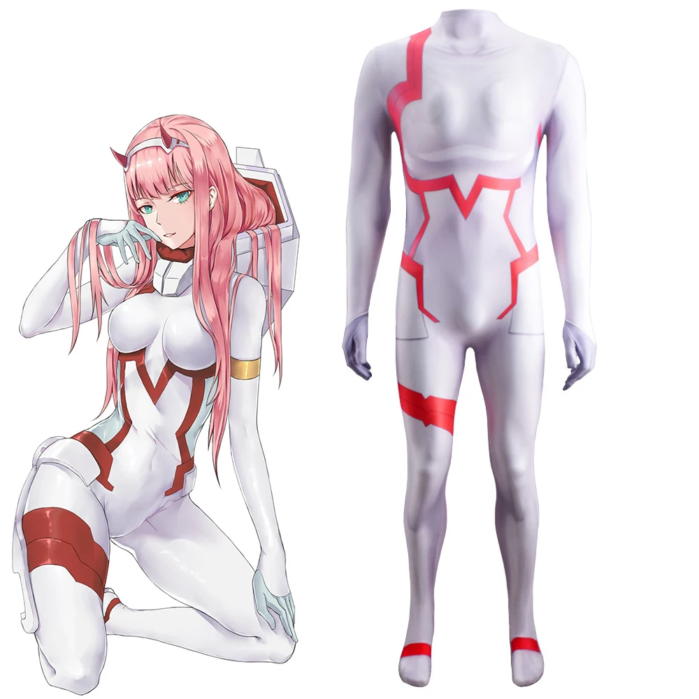 Darling In The Franxx 02 Zero Two Cosplay Jumpsuit Halloween White Tight Bodysuit Halloween Carnival Theme Party Battle Rompers
Darling In The Franxx 02 Zero Two Cosplay Jumpsuit Halloween White Tight Bodysuit Halloween Carnival Theme Party Battle Rompers