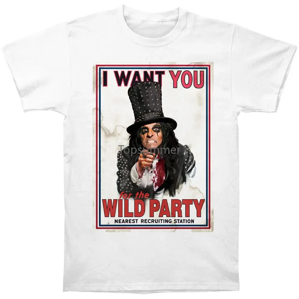 Футболка Alice Cooper мужская с изображением дяди Алисы, Повседневная Формальная рубашка с коротким рукавом, официальная одежда, белый цвет
Футболка Alice Cooper мужская с изображением дяди Алисы, Повседневная Формальная рубашка с коротким рукавом, официальная одежда, белый цвет
