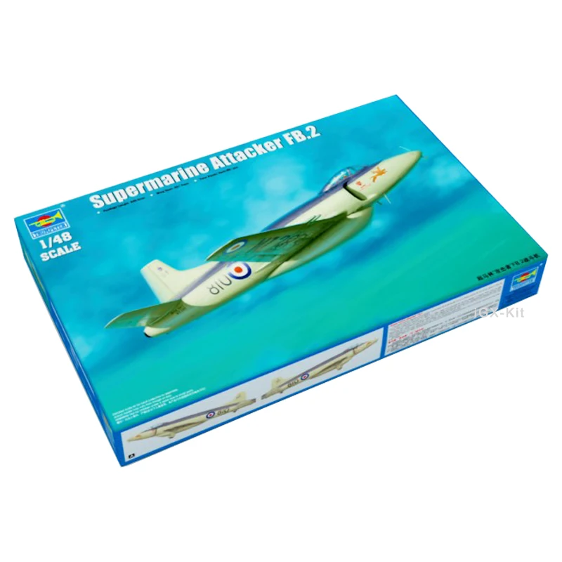 Trumpeter 1/48 02867 Supermarine Attacker FB2 Fighter Military Plane Aircraft Airplane Plastic Assembly Model Toy Building Kit
Trumpeter 1/48 02867 Supermarine Attacker FB2 Fighter Military Plane Aircraft Airplane Plastic Assembly Model Toy Building Kit