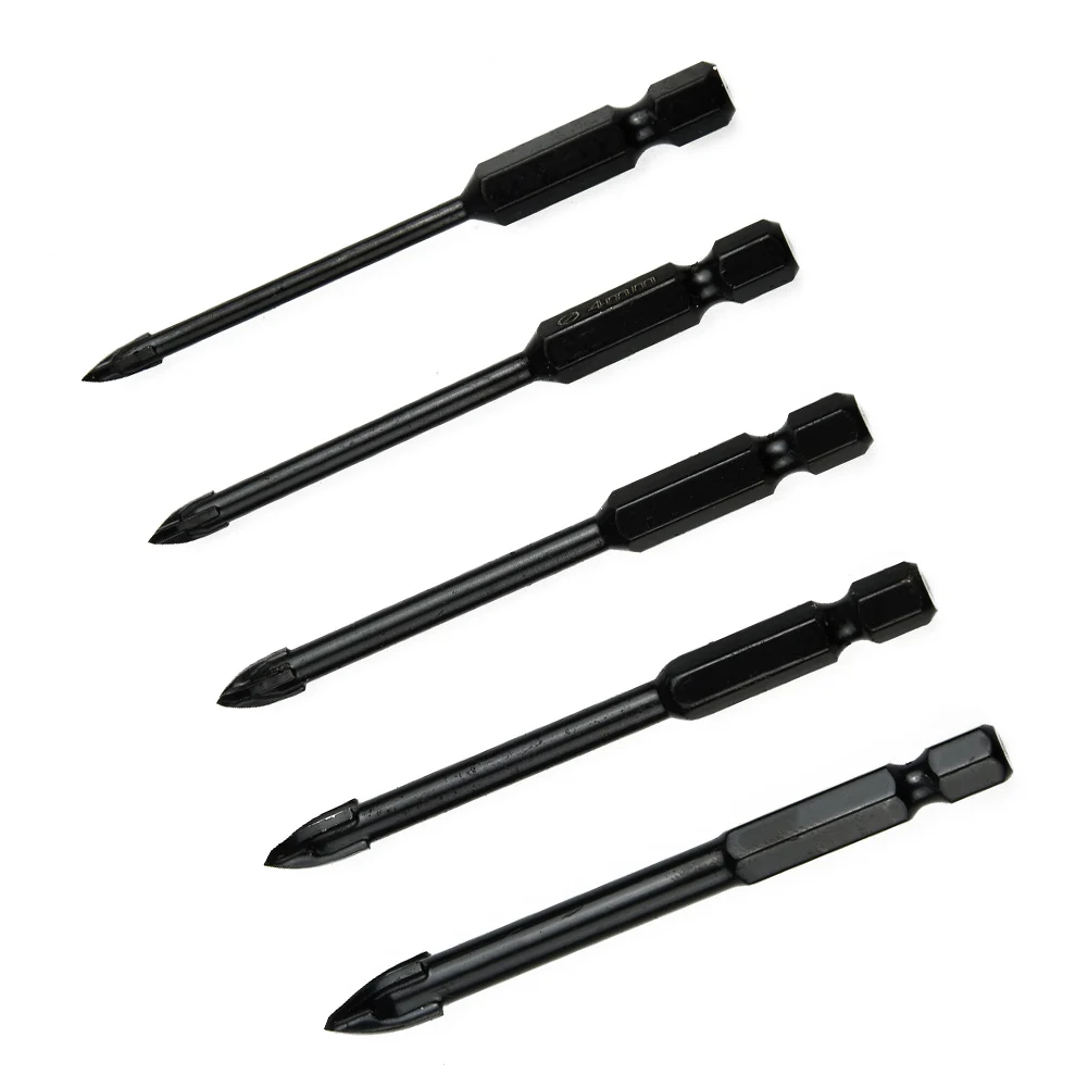5Pcs Cemented Carbide Cross Hex Tile Glass Ceramic Drill Bits Set Efficient Universal Drilling Tool For Power Tool Accessories
5Pcs Cemented Carbide Cross Hex Tile Glass Ceramic Drill Bits Set Efficient Universal Drilling Tool For Power Tool Accessories