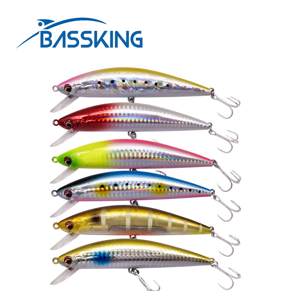 BASSKING Sinking Minnow Bait 120mm 37g Sea Fishing Lure Hard Baits Saltwater Isca Artificial Para Pesca Leurre Fishing Wobbler
BASSKING Sinking Minnow Bait 120mm 37g Sea Fishing Lure Hard Baits Saltwater Isca Artificial Para Pesca Leurre Fishing Wobbler