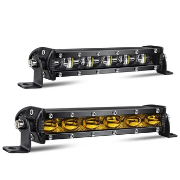 8D 8 12V 24V Spotlight LED Light Bar Offroad Slim Barra LED Work Light Bar for