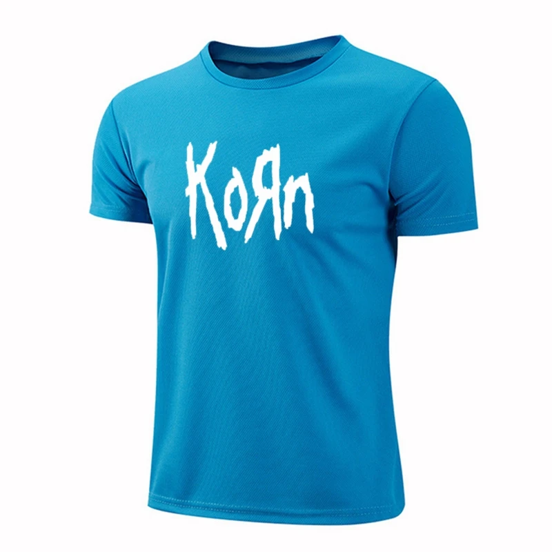 Korn Rock band Letter T-shirt Ice Silk Short-sleeved T-shirt Men Summer Thin Mesh Breathable Loose Clothes Short Sleeves
Korn Rock band Letter T-shirt Ice Silk Short-sleeved T-shirt Men Summer Thin Mesh Breathable Loose Clothes Short Sleeves