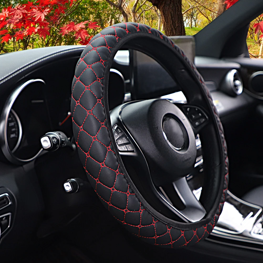 High Quality Hot/Feel Soft /Easy To Install Steering Wheel Cover Parts & Accessories 1PACK 1PCS 37-38CM Leather
High Quality Hot/Feel Soft /Easy To Install Steering Wheel Cover Parts & Accessories 1PACK 1PCS 37-38CM Leather