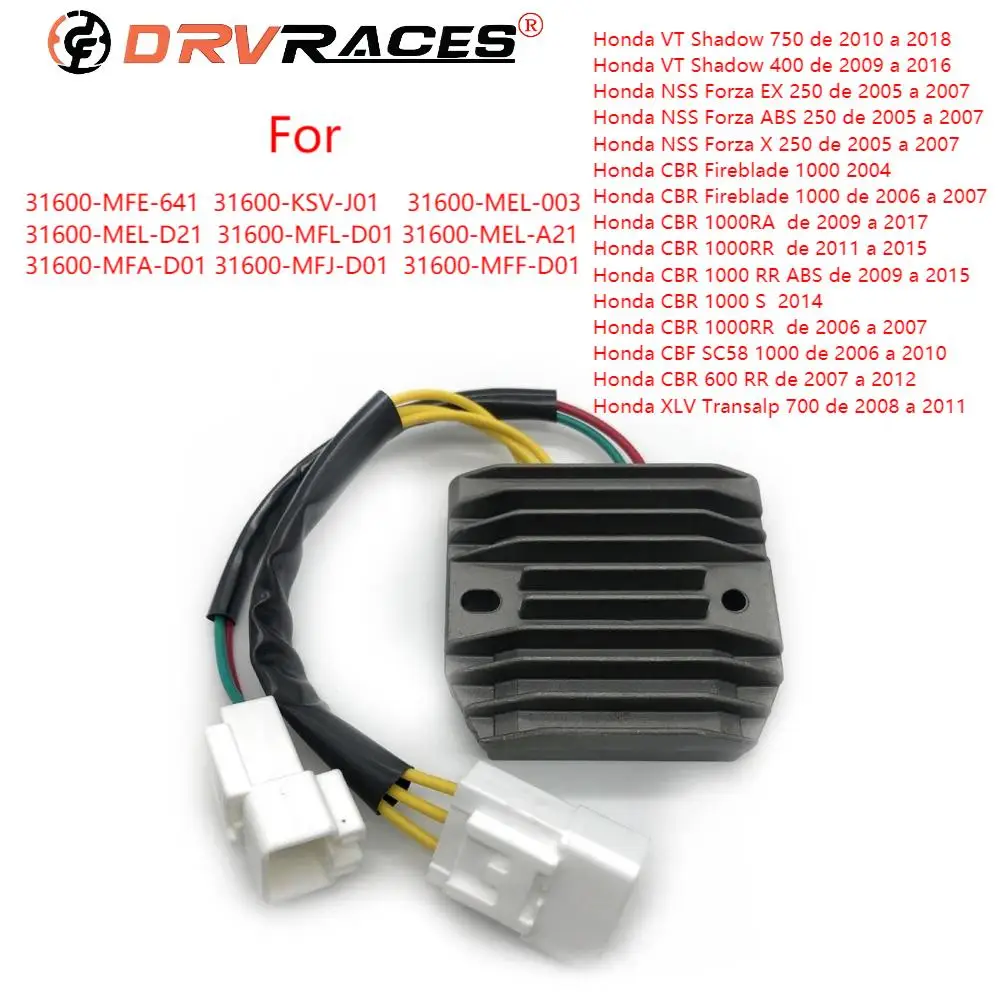 

Motor Voltage Regulator Rectifier For Honda VT Shadow 750 400 NSS Forza EX ABS X 250 CBR 1000 RA RR S SC58 XLV Transalp 700