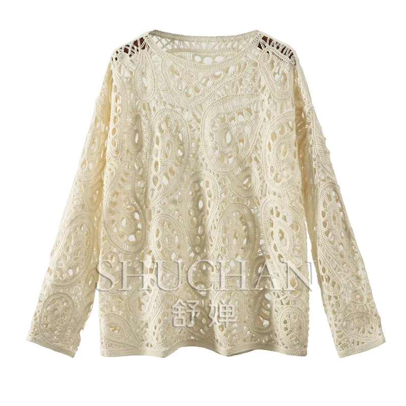 New WOOL England Style Hollow Out Sweaters Sueter Mujer Invierno 2023 Autumn/Winter Loose-fitting Long Sleeve Top
New WOOL England Style Hollow Out Sweaters Sueter Mujer Invierno 2023 Autumn/Winter Loose-fitting Long Sleeve Top