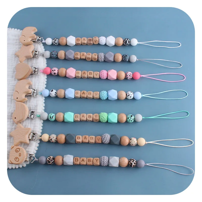 Handmade Personalized Name Beech Wood Beads Letters Pacifier Chains Clips Teething Baby Teether Dummy Holder Gift
Handmade Personalized Name Beech Wood Beads Letters Pacifier Chains Clips Teething Baby Teether Dummy Holder Gift
