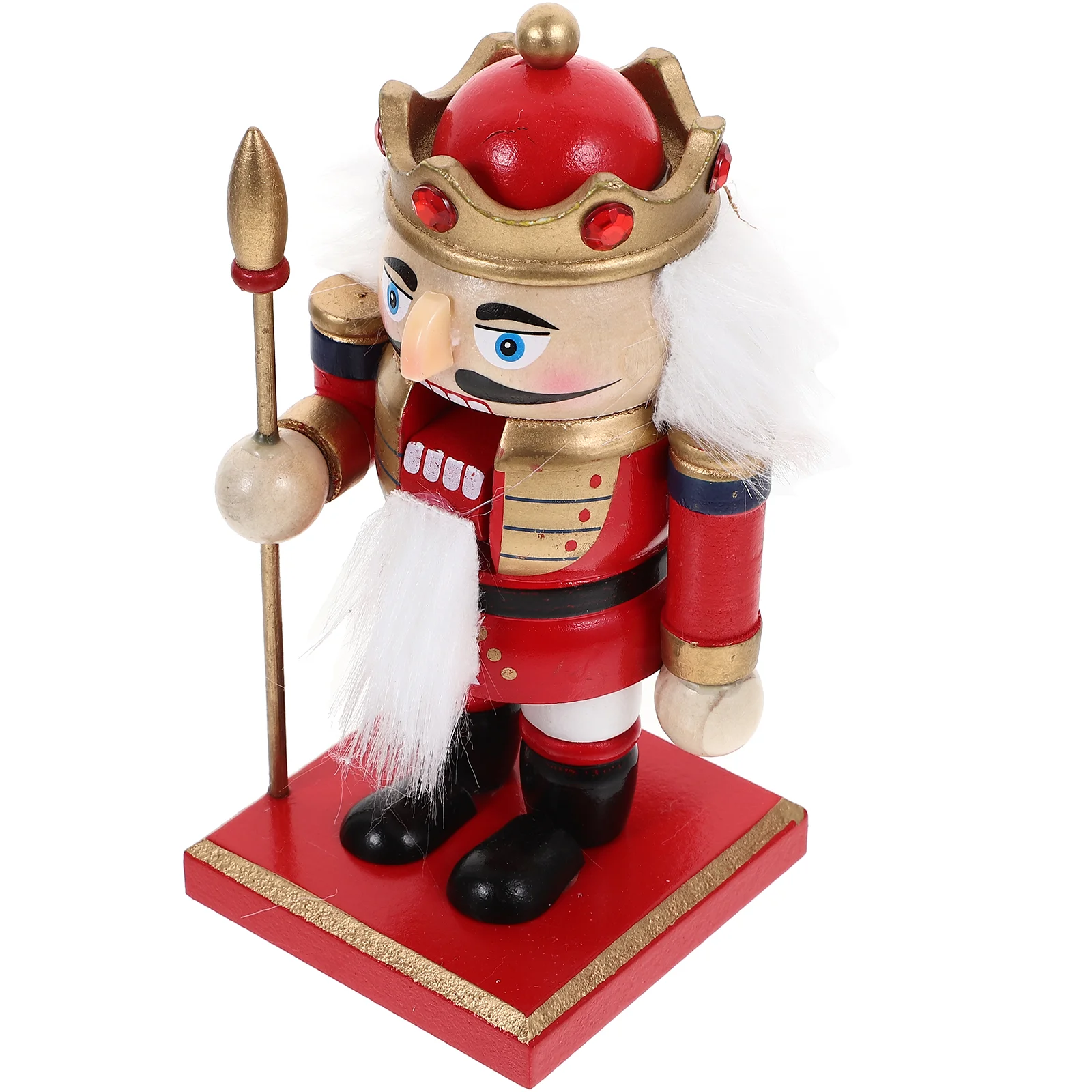 

Nutcracker Soldier Puppets Christmas Craft Figurine Xmas Wood Festival Ornament Party Decor