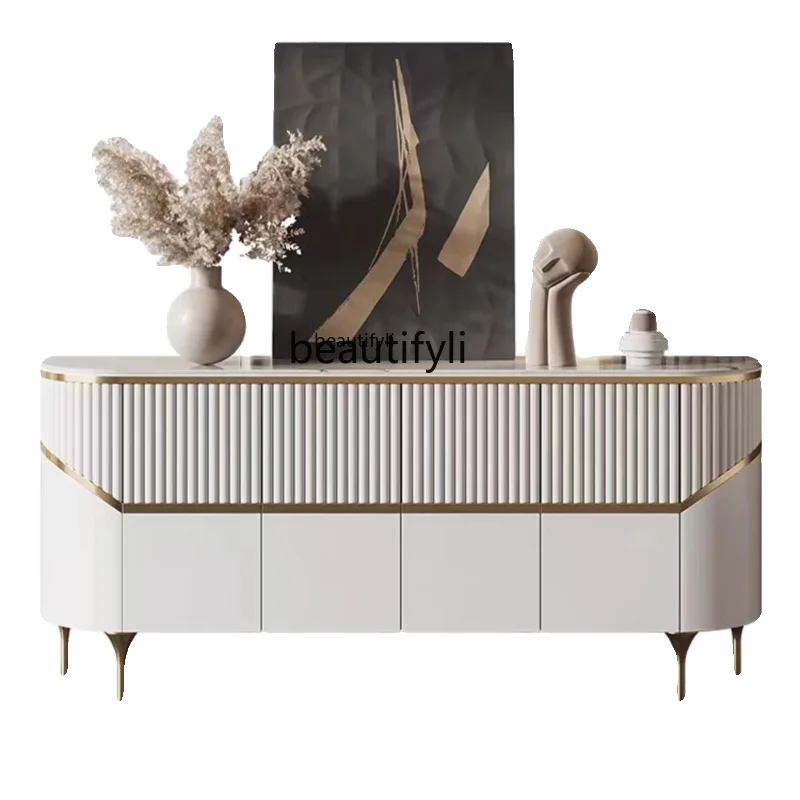 Light Luxury Sideboard Cabinet Modern Minimalist Entrance Cabinet Entry Door Living Room Stone Plate Decoration Locker Designer
Light Luxury Sideboard Cabinet Modern Minimalist Entrance Cabinet Entry Door Living Room Stone Plate Decoration Locker Designer