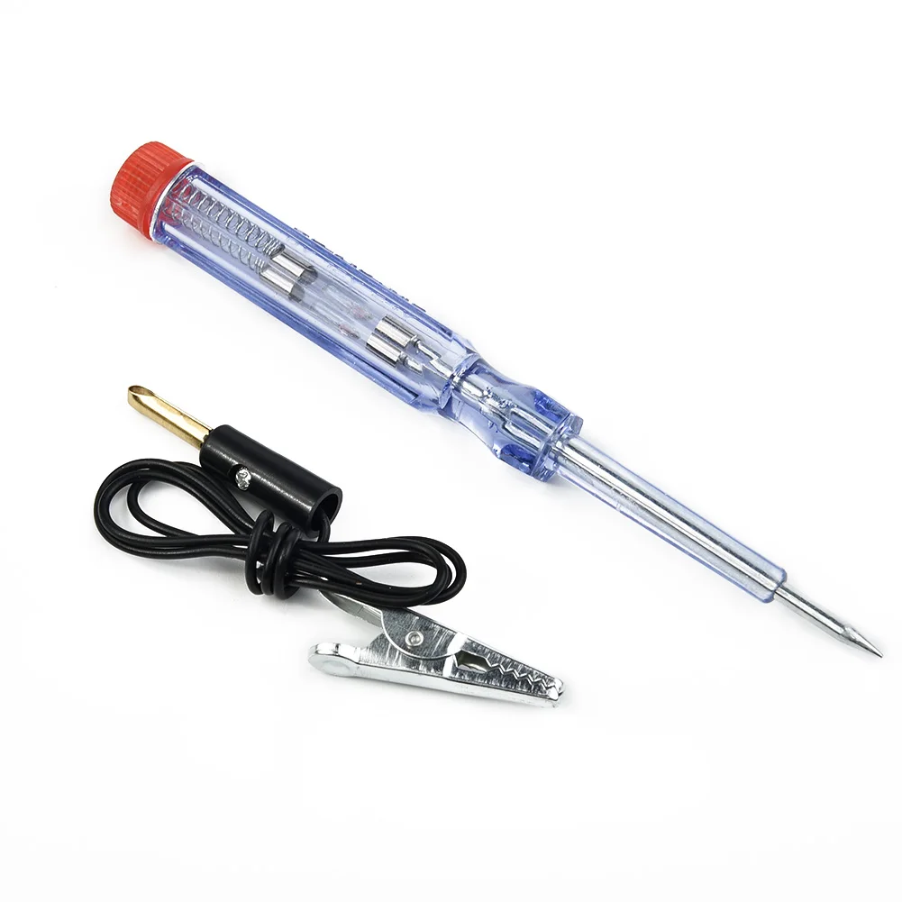 

Durable Practical Useful Circuit Tester Car System 6/12/24V Light Pen Long probe Replaceable Continuity Detector