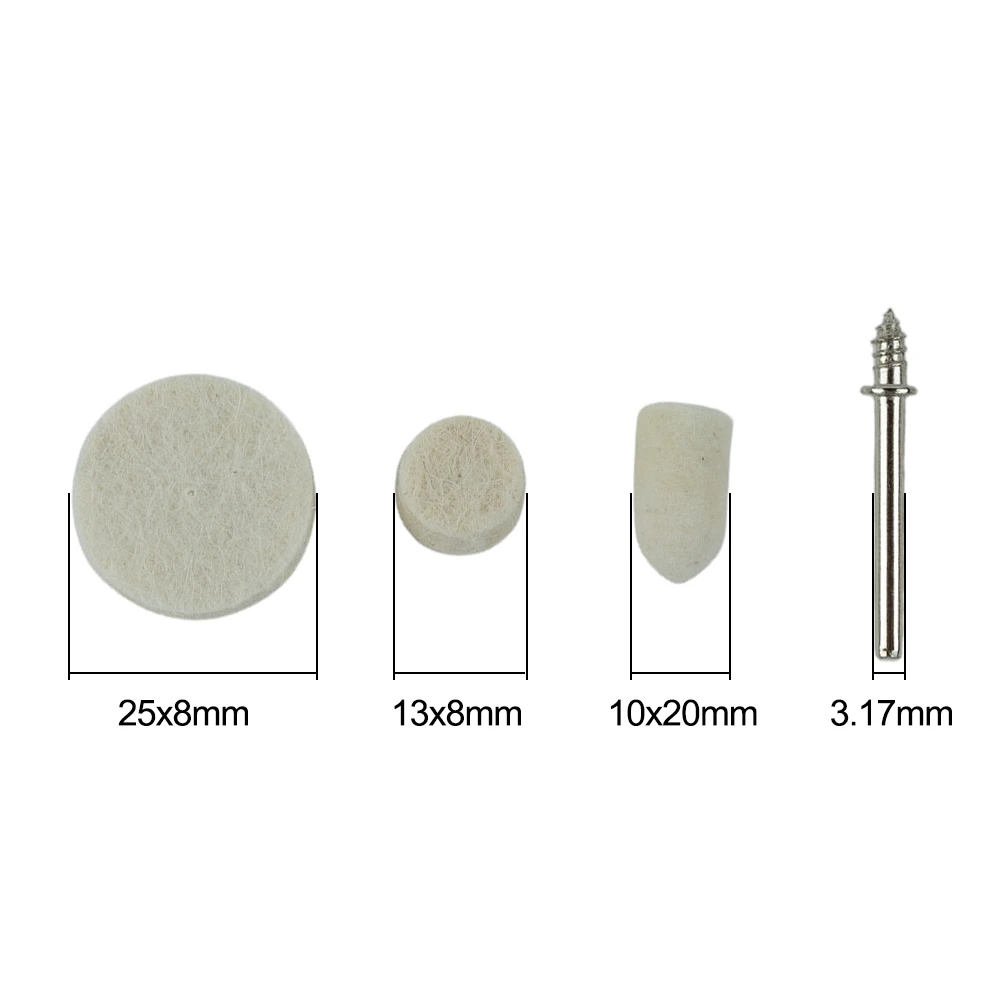 Buffing Wheel Wool Felt 3.17mm Shanks Buffing Wheel Connecting Rod Grinding Cleaning Polishing Polishable Metal
Buffing Wheel Wool Felt 3.17mm Shanks Buffing Wheel Connecting Rod Grinding Cleaning Polishing Polishable Metal