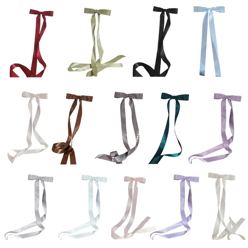 A2ES Long Ribbon Bowknot Barrettes Hair Clip Girl Sweet Ballet Hairpin Hair Holder
A2ES Long Ribbon Bowknot Barrettes Hair Clip Girl Sweet Ballet Hairpin Hair Holder