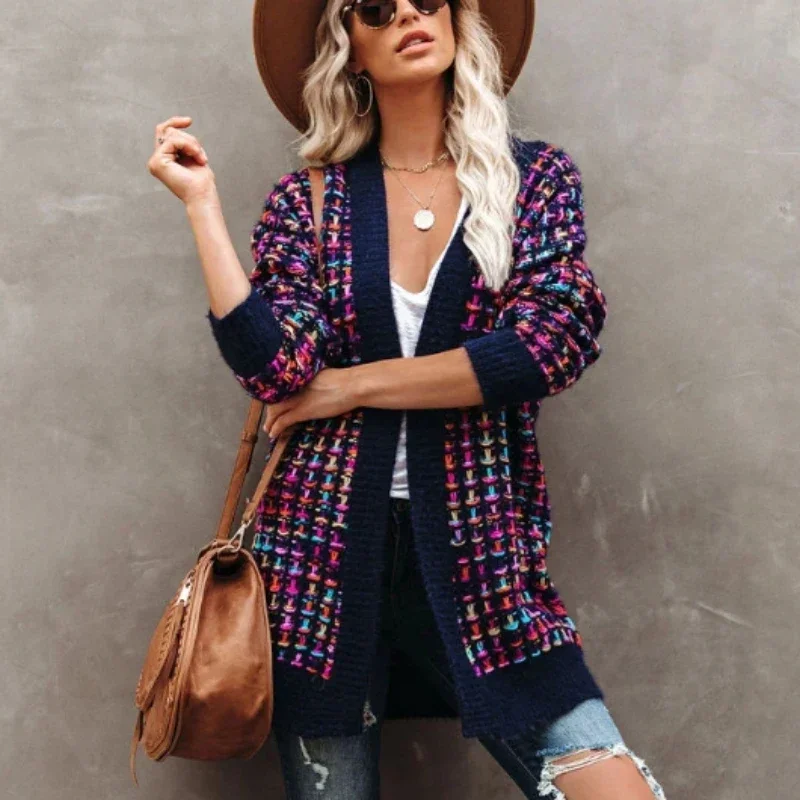 QNPQYX Boho Plaid Jacquard Cardigans Women Vintage Long Coat Female Jacket Knitwear Winter Cardigan Pockets Warm Sweaters Coats
QNPQYX Boho Plaid Jacquard Cardigans Women Vintage Long Coat Female Jacket Knitwear Winter Cardigan Pockets Warm Sweaters Coats
