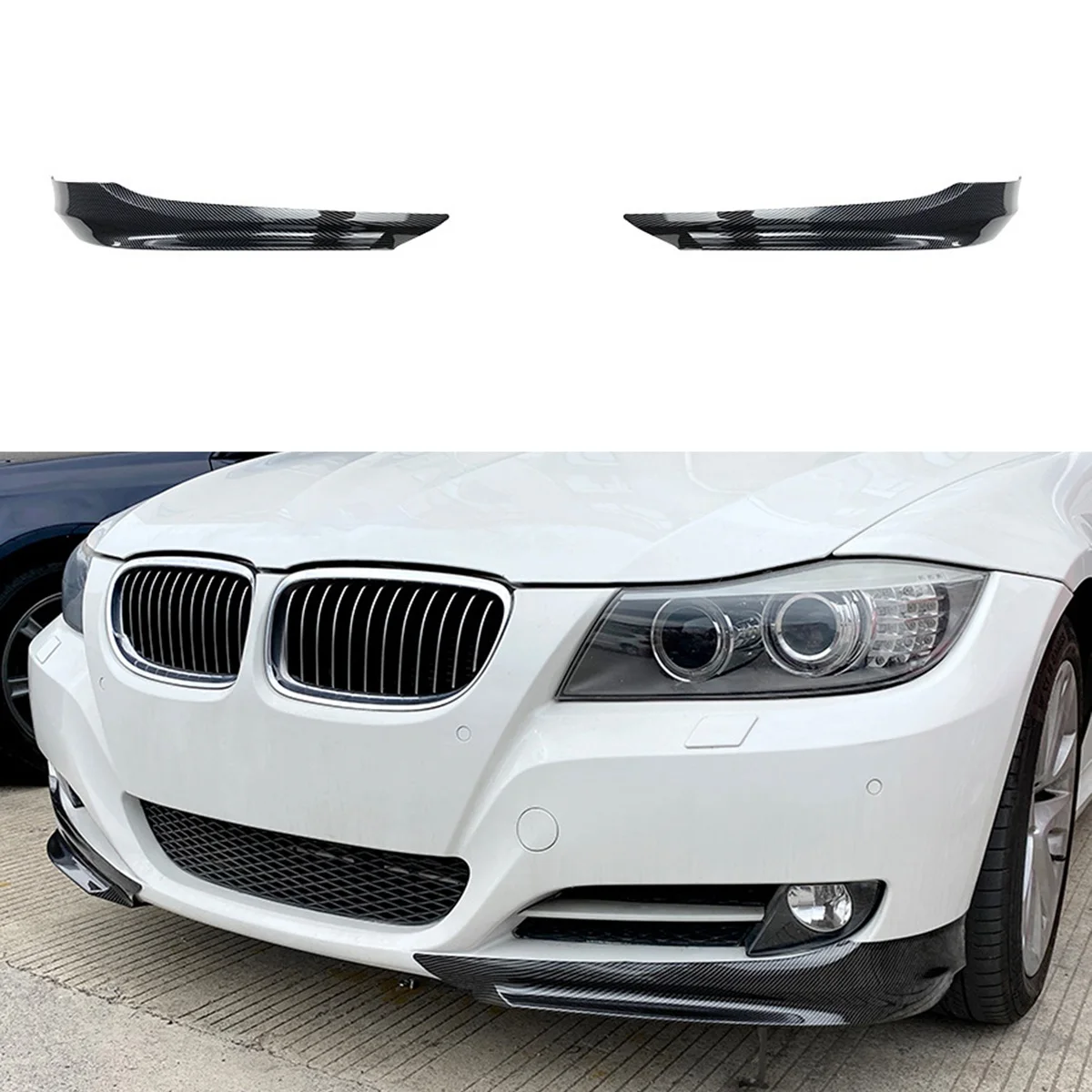 For BMW 3-Series E90 E91 LCI 320I 330I 2009-2012 Carbon Fiber Front Bumper Lip Angle Diffuser Splitter Spoiler Protector
For BMW 3-Series E90 E91 LCI 320I 330I 2009-2012 Carbon Fiber Front Bumper Lip Angle Diffuser Splitter Spoiler Protector