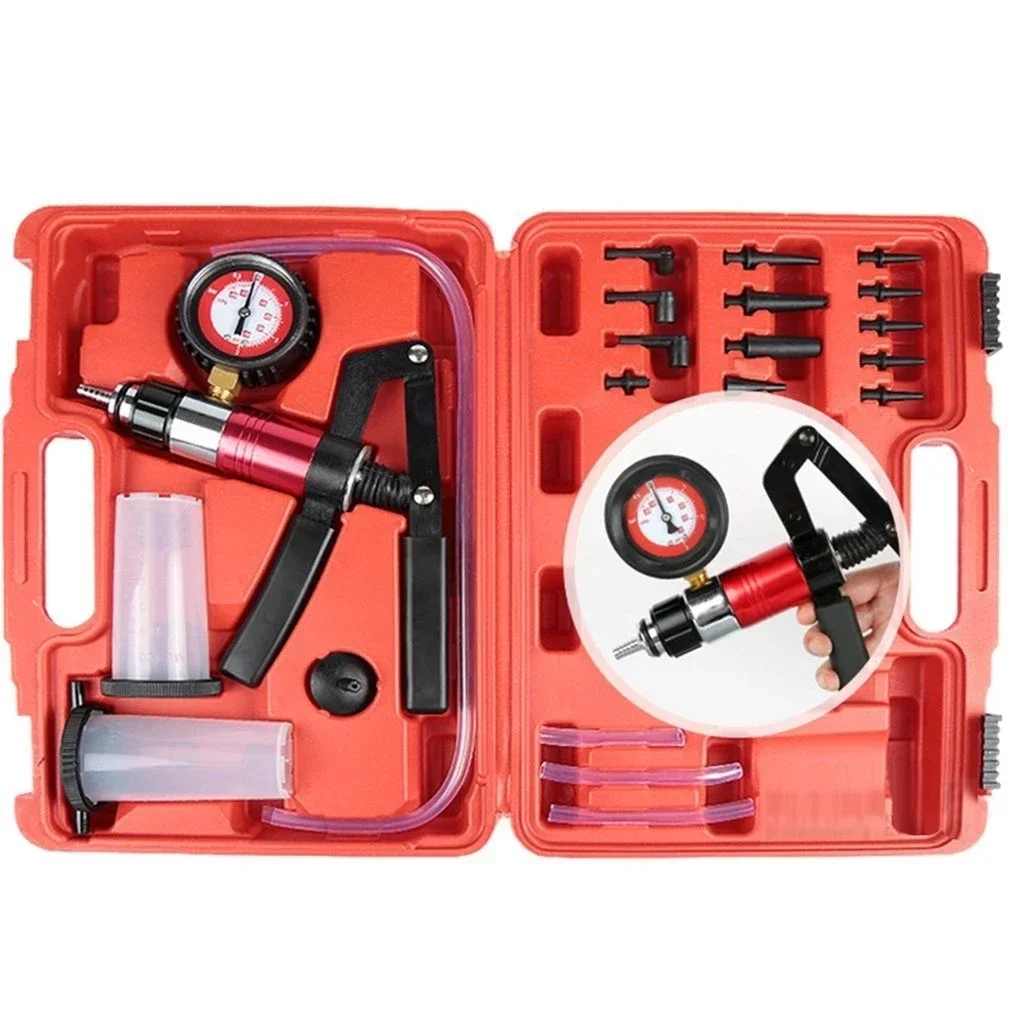 

Hand Held DIY Brake Fluid Bleeder Tools Vacuum Pistol Pump Tester Kit Body Pressure Vacuum Fluid Reservoir Oil Tester