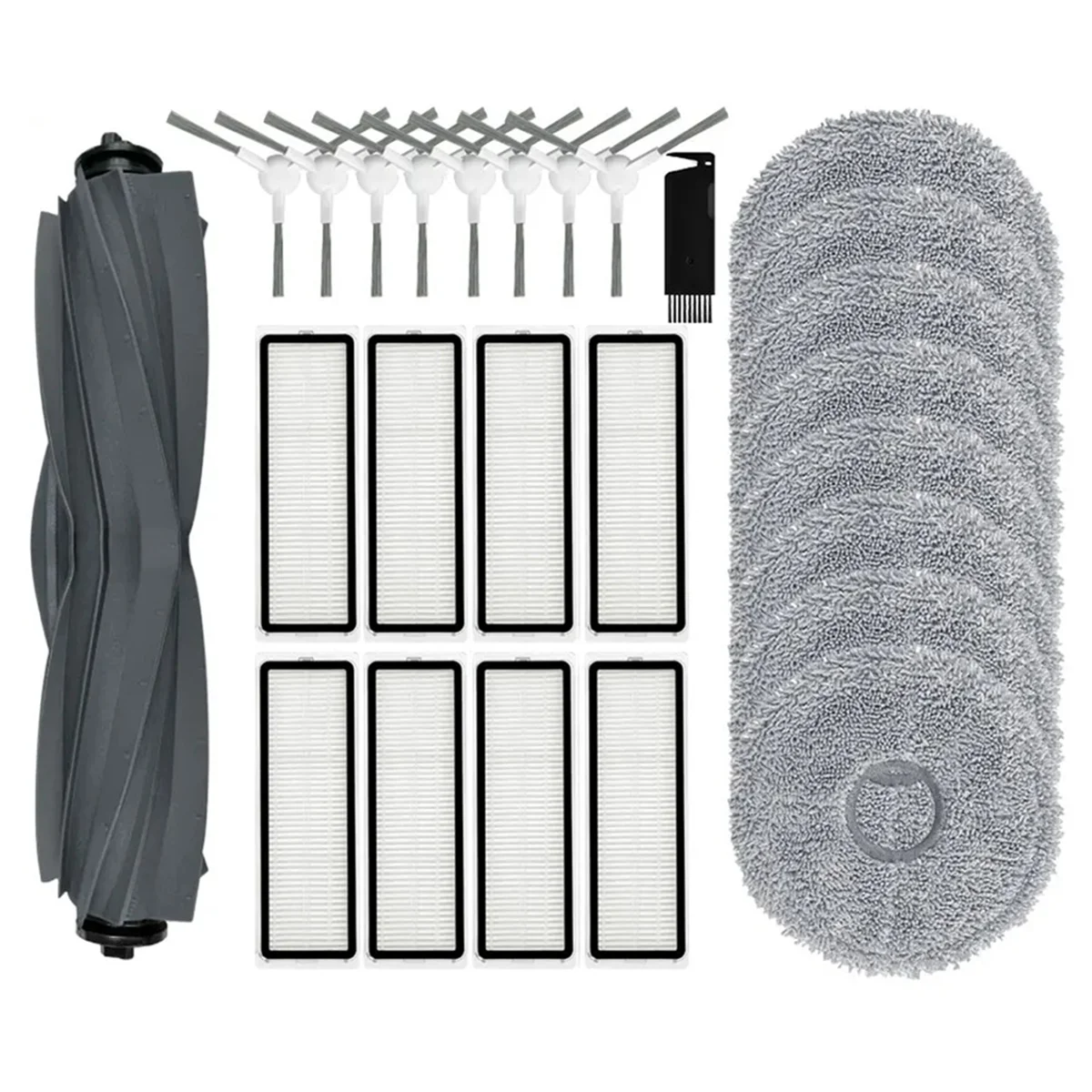 Сменные детали для пылесоса Dreame Bot L10 Prime / L10S Pro, основная боковая щетка, фильтр НЕРА, насадка на швабру, аксессуары
Сменные детали для пылесоса Dreame Bot L10 Prime / L10S Pro, основная боковая щетка, фильтр НЕРА, насадка на швабру, аксессуары