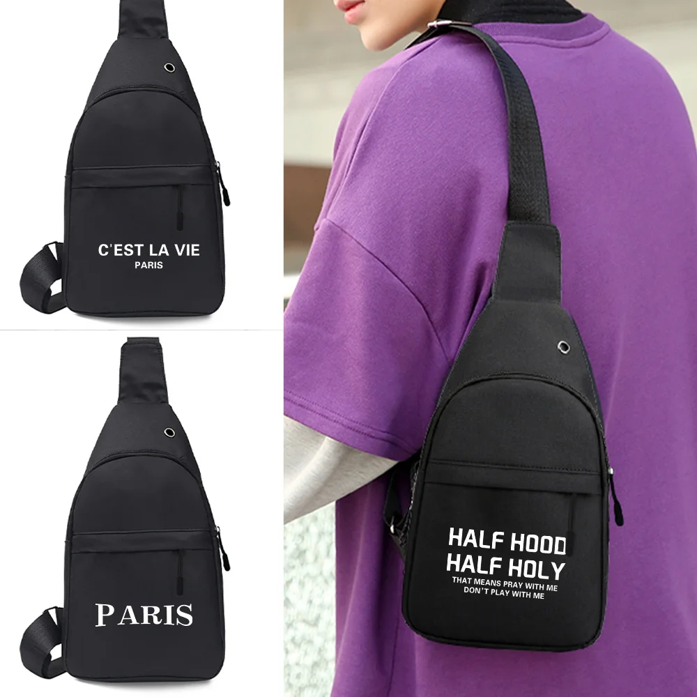 Chest Bag Men Multifunction Shoulder Bag Crossbody Chest Bags Travel Storage Pack 2023 New Text Series Messenger Pack for Women
Chest Bag Men Multifunction Shoulder Bag Crossbody Chest Bags Travel Storage Pack 2023 New Text Series Messenger Pack for Women