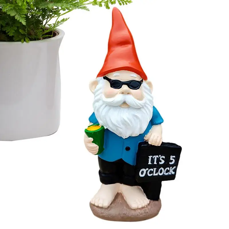 

Funny Garden Gnome Resin Sculpture Waterproof Figurines Party Supplies Garden Decor For Gardening Lovers Gnome Statue Decor For