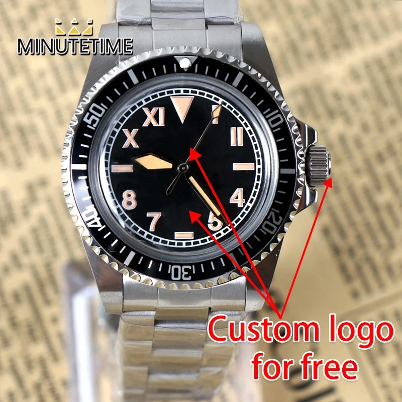 MINUTETIME Custom Vintage NH35 Watch Luxury Luminous Mechanical Automatic Movement Waterproof Acrylic Steel Wristwatch For Men
MINUTETIME Custom Vintage NH35 Watch Luxury Luminous Mechanical Automatic Movement Waterproof Acrylic Steel Wristwatch For Men