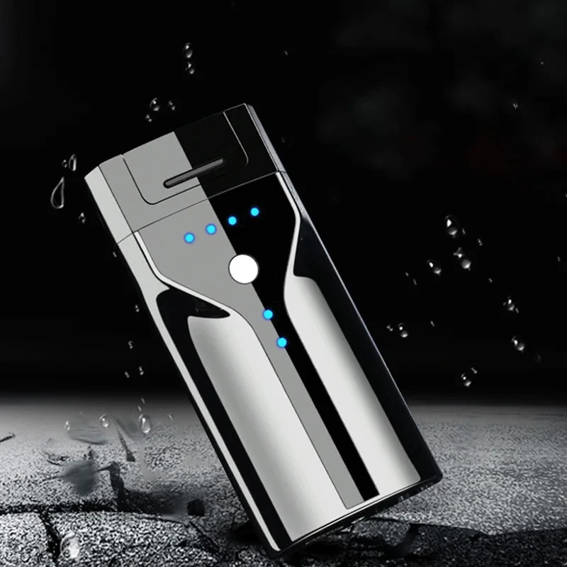 Hot Touch Sensitive Electric USB Outdoor Windproof Metal Pulse Plasma Double Arc Power Flameless Outdoor Unusual Cigar Lighter
Hot Touch Sensitive Electric USB Outdoor Windproof Metal Pulse Plasma Double Arc Power Flameless Outdoor Unusual Cigar Lighter