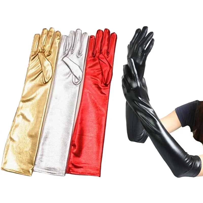 New Fashion Women Sexy PU Leather Long Gloves Nightclub Stage Fetish Hip-hop Latex Gloves Disco Dance Clubwear Cosplay Accessory
New Fashion Women Sexy PU Leather Long Gloves Nightclub Stage Fetish Hip-hop Latex Gloves Disco Dance Clubwear Cosplay Accessory