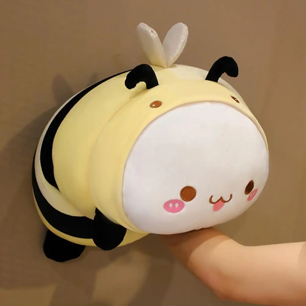 

Children Companion Doll Cute Cartoon Animal Plush Dolls Fat Body Panda Bee Pig Soft Stuffed Animal Pillows for Kids' Birthday