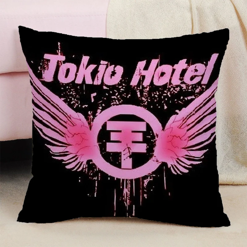 

Pillowcases 50x50 Cushion Tokio Hotel Decorative Pillowcase 40x40 Throw Pillow Covers for Bed Pillows Car Decoration Cover 45x45