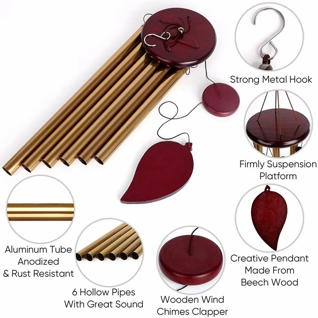1pc Money Tree 6 Tubes Lucky Wind Chime Bell Good Luck Decorations Home Bell Pendant Outdoor Garden Decoration
1pc Money Tree 6 Tubes Lucky Wind Chime Bell Good Luck Decorations Home Bell Pendant Outdoor Garden Decoration