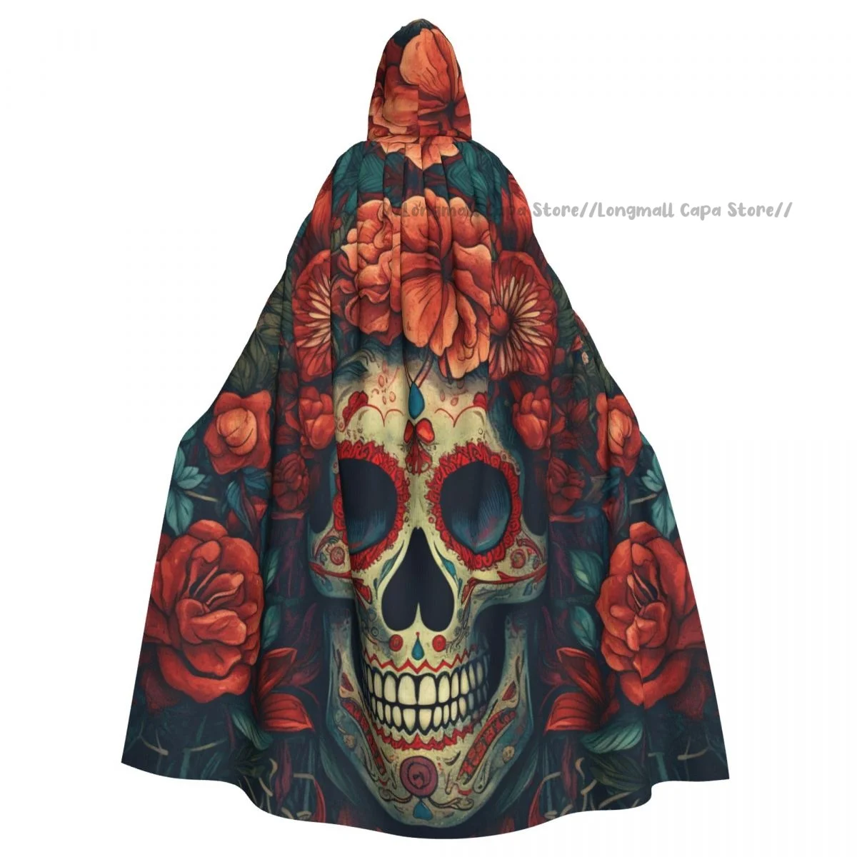 Мексиканский череп с капюшоном плащ пальто Хэллоуин Косплей Костюм вампира дьявола стандартное платье
Мексиканский череп с капюшоном плащ пальто Хэллоуин Косплей Костюм вампира дьявола стандартное платье