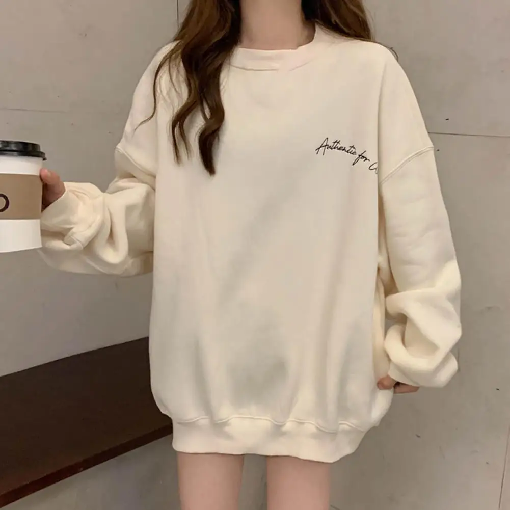 Simple Skin-Touch Long Sleeves Women Letter Print Solid Color Sport Top Streetwear Pullover Sweatshirt Women Sweatshirt
Simple Skin-Touch Long Sleeves Women Letter Print Solid Color Sport Top Streetwear Pullover Sweatshirt Women Sweatshirt