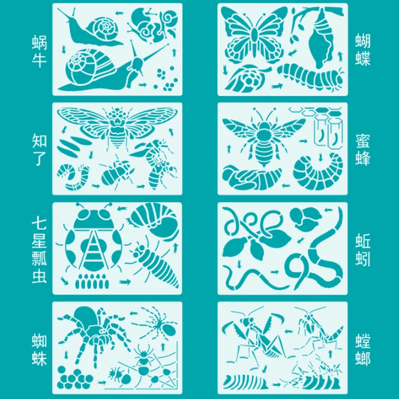 Growth Cycle Butterfly Insect Stencils Painting Template DIY Scrapbooking Journal Coloring Embossing Decorative Drawing Reusable
Growth Cycle Butterfly Insect Stencils Painting Template DIY Scrapbooking Journal Coloring Embossing Decorative Drawing Reusable