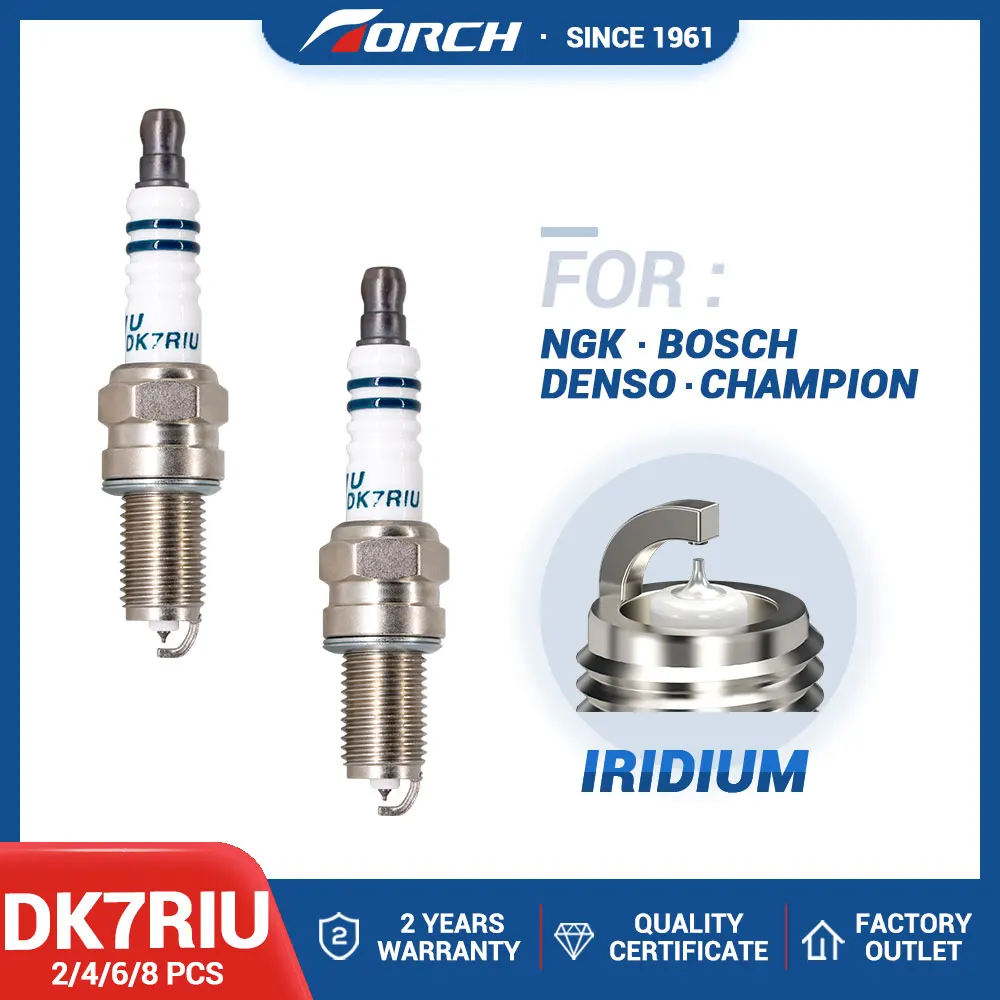 2-8PCS Iridium Spark Plugs Torch DK7RIU Replace for DCPR7EI YR7DP DENSO IXU22 Fit for JAC YUEYUE 1.0 2017-2018 DAK10A Auto Parts
2-8PCS Iridium Spark Plugs Torch DK7RIU Replace for DCPR7EI YR7DP DENSO IXU22 Fit for JAC YUEYUE 1.0 2017-2018 DAK10A Auto Parts